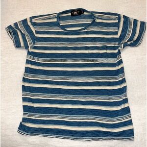 Ralph Lauren double RL striped RRL crewneck Tee T-Shirt M